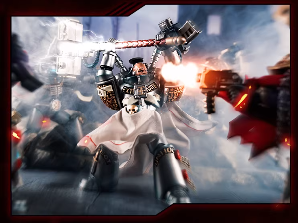 JOYTOY Warhammer 40K Dark Origin Grey Knights Assault Squad Action Figure Model Cloak Accessory Collectible