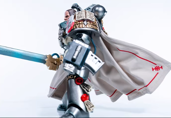 JOYTOY Warhammer 40K Dark Origin Grey Knights Assault Squad Action Figure Model Cloak Accessory Collectible