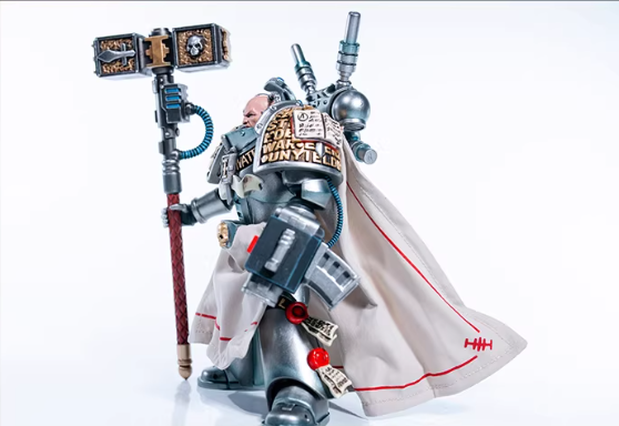 JOYTOY Warhammer 40K Dark Origin Grey Knights Assault Squad Action Figure Model Cloak Accessory Collectible