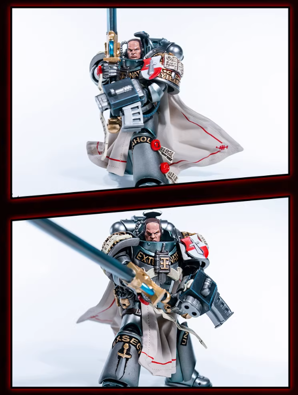 JOYTOY Warhammer 40K Dark Origin Grey Knights Assault Squad Action Figure Model Cloak Accessory Collectible