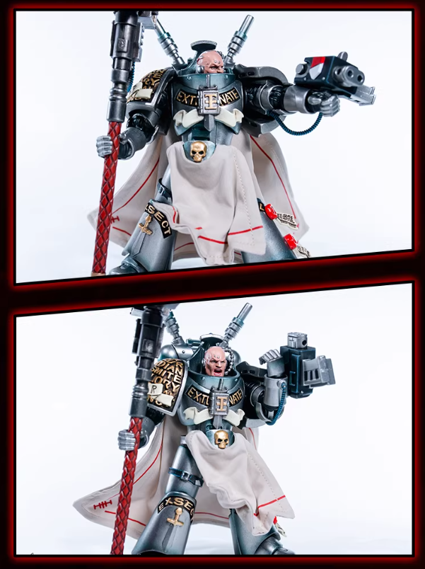 JOYTOY Warhammer 40K Dark Origin Grey Knights Assault Squad Action Figure Model Cloak Accessory Collectible