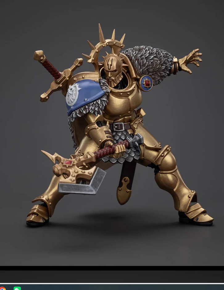 JOYTOY   Warhammer AGE OF SIGMAR  Scale：1/18   Stormcast Eternals The Blacktalons Hendrick, The Silver Wolf