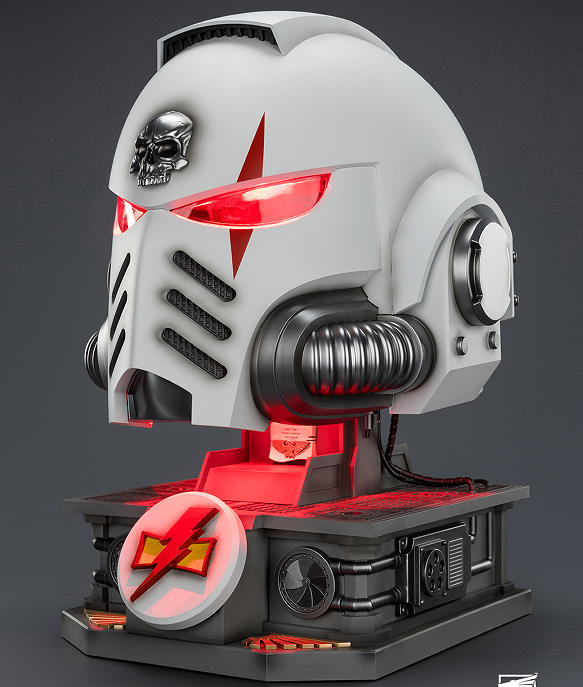 Pre-order JOYTOY  Warhammer 40,000  Scale：1/1    White Scars MkX Helmet