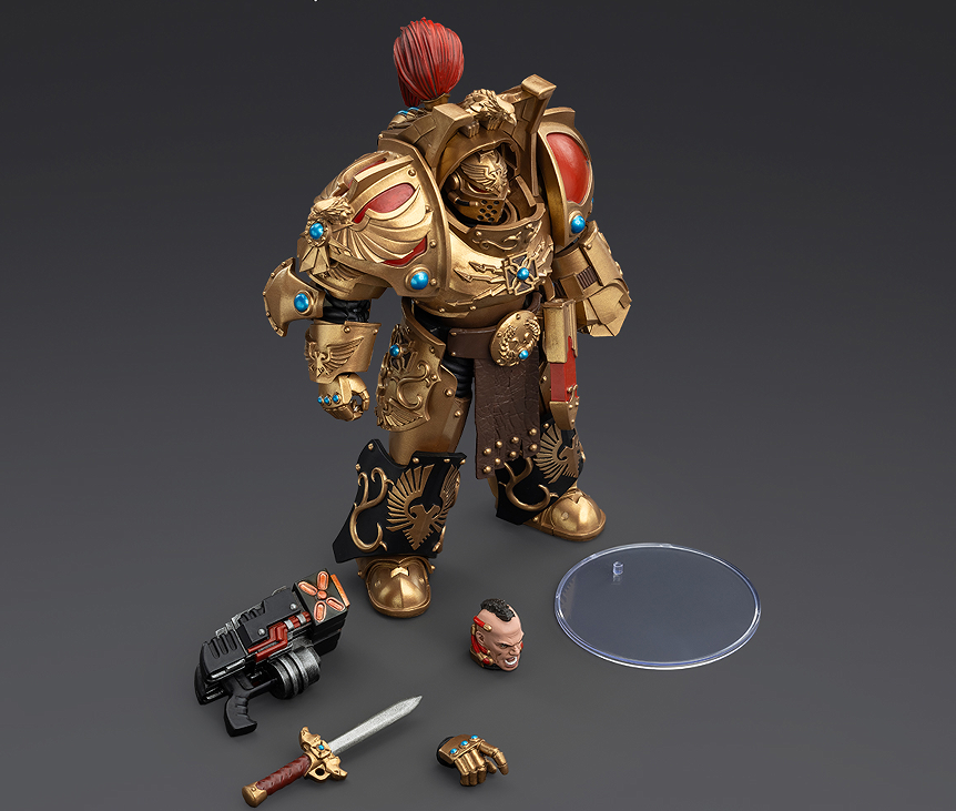 JOYTOY  Warhammer The Horus Heresy   Scale：1/18   Legio Custodes Aquilon Terminator Squad Aquilon with Lastrum Storm Bolter