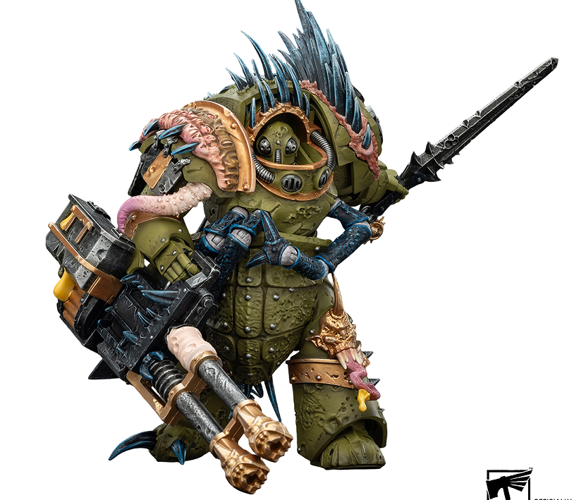 JOYTOY   Warhammer 40,000  Scale：1/18   Death Guard Blightlord Terminator 1 with Reaper Autocannon and Bubotic Blades